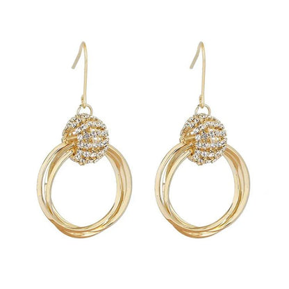 🌸Mother's Day Hot Sale✨FRENCH STYLE CRYSTAL HOOP EARRINGS