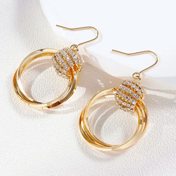 🌸Mother's Day Hot Sale✨FRENCH STYLE CRYSTAL HOOP EARRINGS