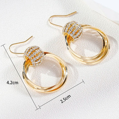 🌸Mother's Day Hot Sale✨FRENCH STYLE CRYSTAL HOOP EARRINGS