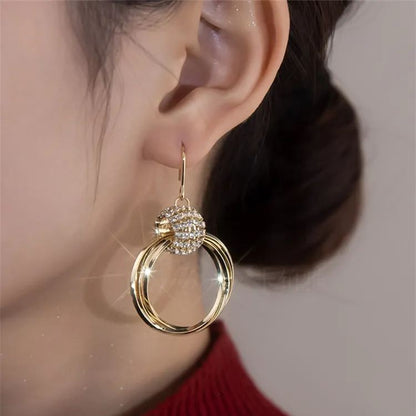 🌸Mother's Day Hot Sale✨FRENCH STYLE CRYSTAL HOOP EARRINGS