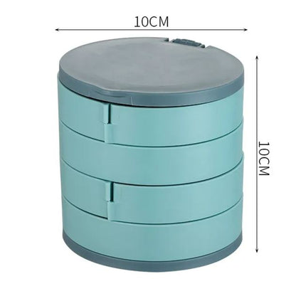 🌸MIRROR ROTATION JEWELRY STORAGE BOX