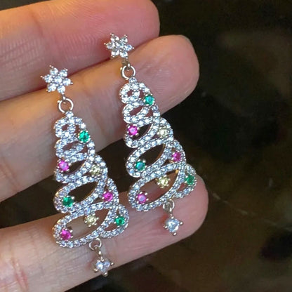 Hot Sale🎁Shiny Christmas Tree Earrings