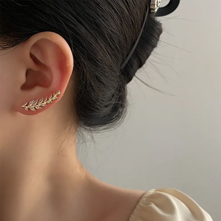 🌸Leaf Zircon Earrings