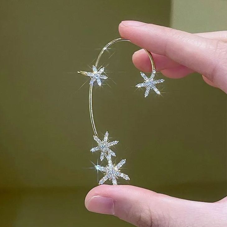 🌸Sparkling Snowflake Zircon Earrings