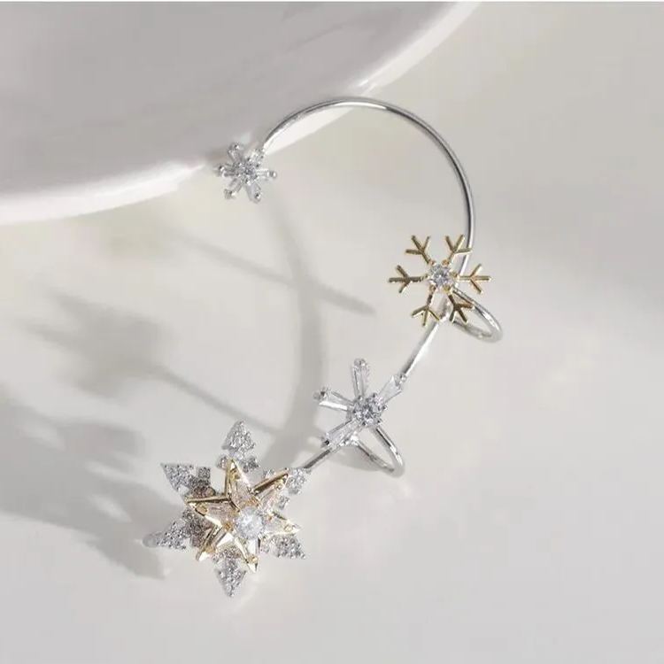 🌸Rotatable Snowflake Zircon Earrings