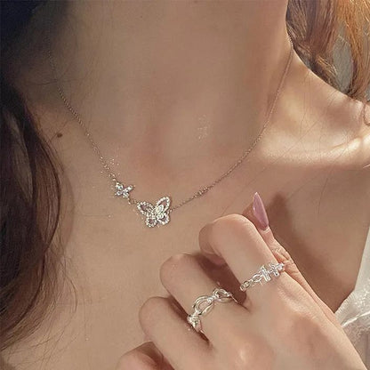 Hot Sale🎁Sparkling Fantasy Butterfly Necklace