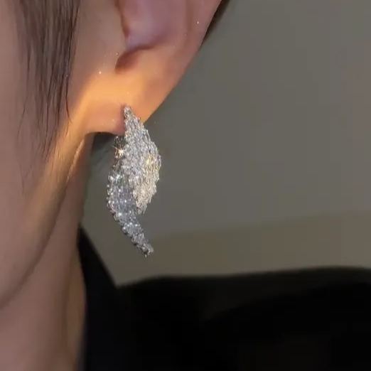 🌸French Rhombus Zircon Earrings