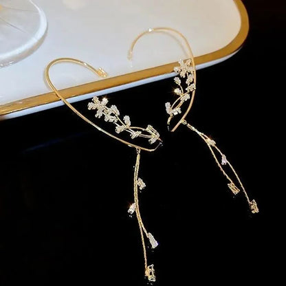 🌸FLOWER TASSEL STYLE ZIRCON EARRINGS