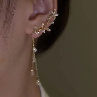 🌸FLOWER TASSEL STYLE ZIRCON EARRINGS
