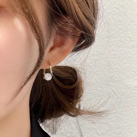 Hot Sale🎁French Style Minimalist Zircon Earrings