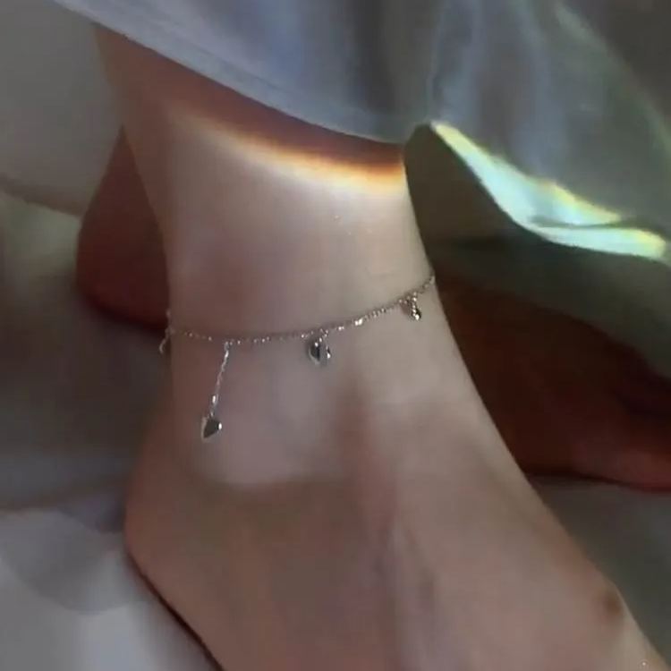 Hot Sale🎁S925 Silver Heart-shaped Tassel Chain