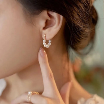 Hot Sale🎁Baroque Natural Freshwater Pearl Earrings