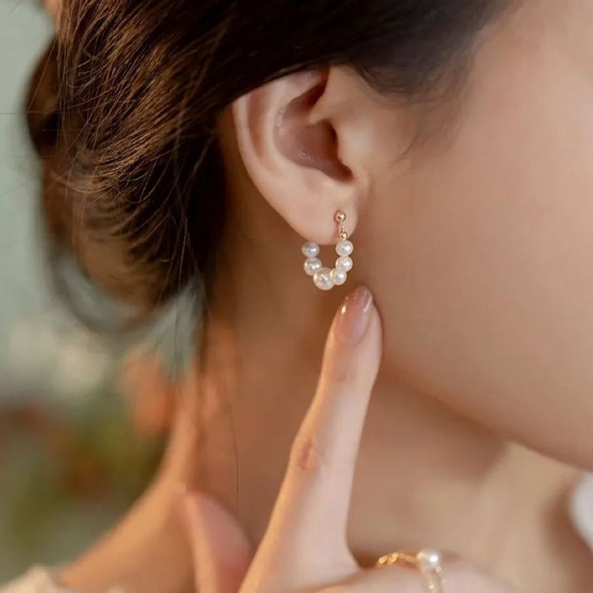 Hot Sale🎁Baroque Natural Freshwater Pearl Earrings