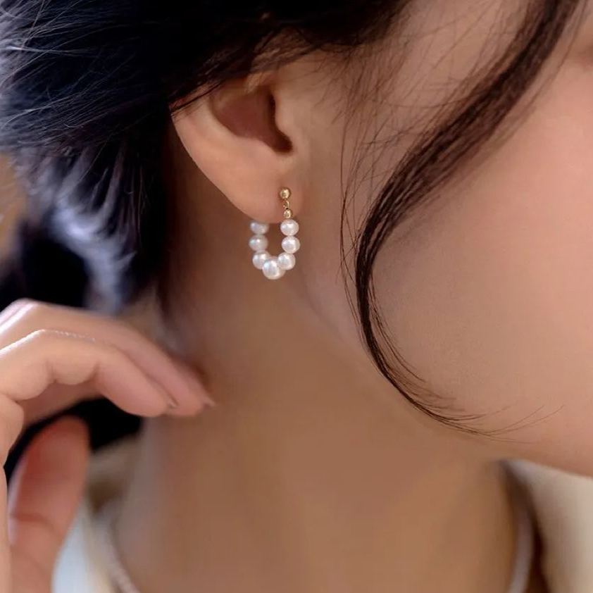 Hot Sale🎁Baroque Natural Freshwater Pearl Earrings