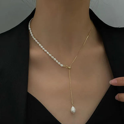 Hot Sale🎁Adjustable Baroque Pearl Necklace