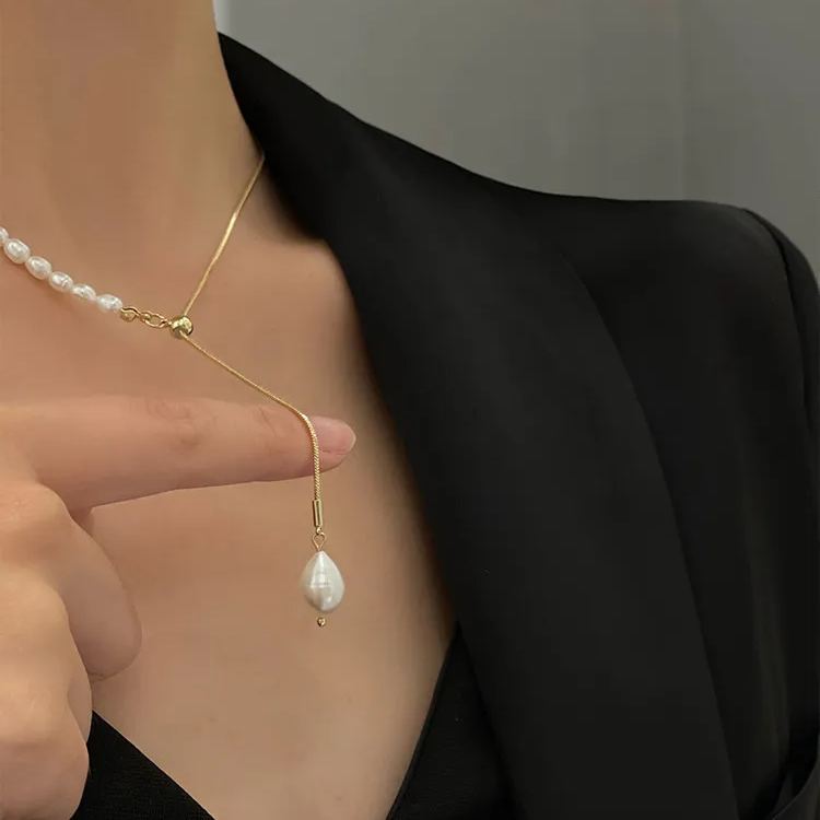 Hot Sale🎁Adjustable Baroque Pearl Necklace