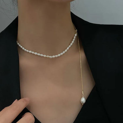 Hot Sale🎁Adjustable Baroque Pearl Necklace