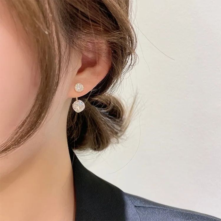 Hot Sale🎁French Style Mesh Zircon Earrings