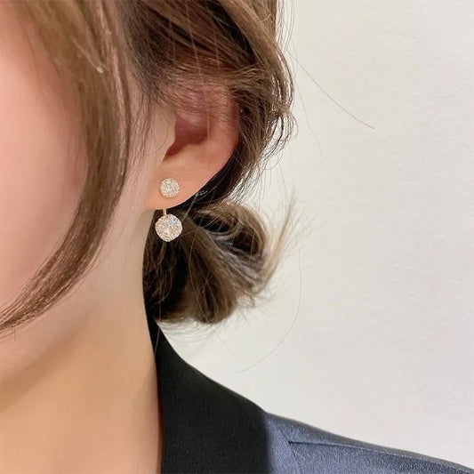 Hot Sale🎁French Style Mesh Zircon Earrings