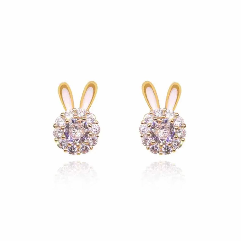 🌸Rabbit Shape Rotating Zircon Earrings