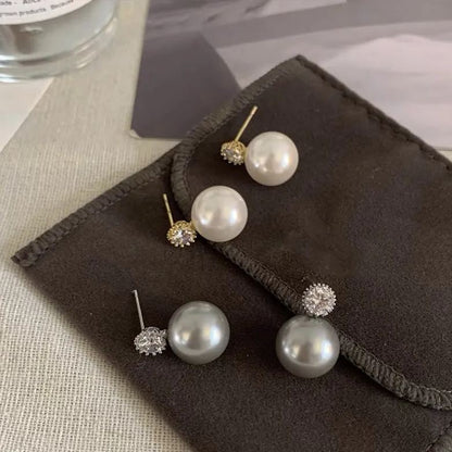 🌸French Style Minimalist Pearl Earrings