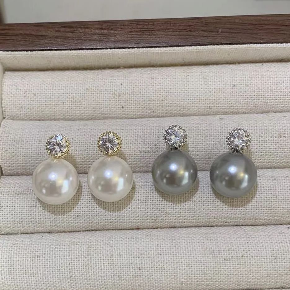🌸French Style Minimalist Pearl Earrings
