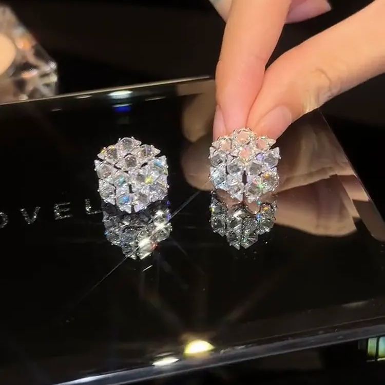 Hot Sale🎁French Style Square Zircon Stud Earrings