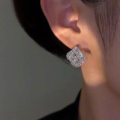Hot Sale🎁French Style Square Zircon Stud Earrings
