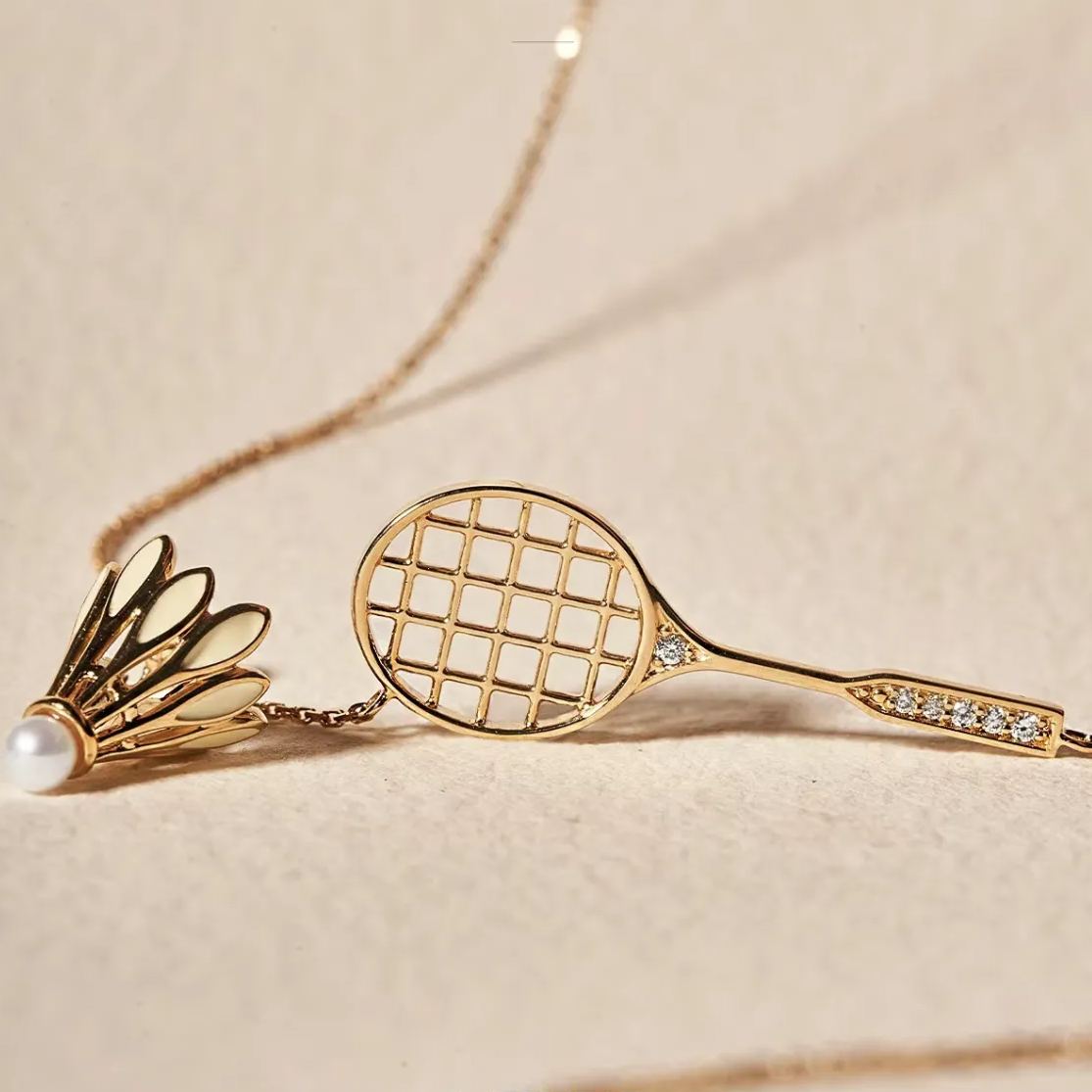 Hot Sale🎁Adjustable Badminton & Racquet Fashion Necklace