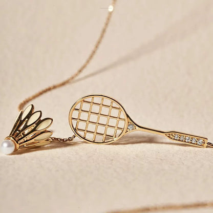 Hot Sale🎁Adjustable Badminton & Racquet Fashion Necklace