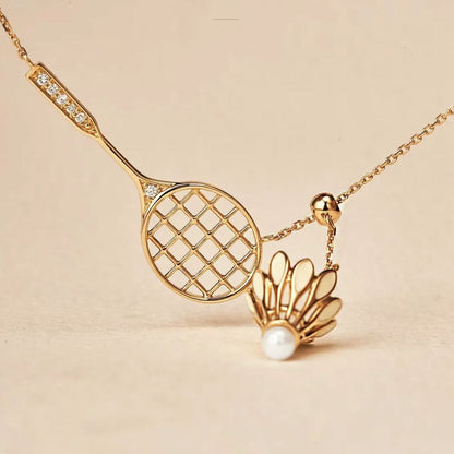Hot Sale🎁Adjustable Badminton & Racquet Fashion Necklace