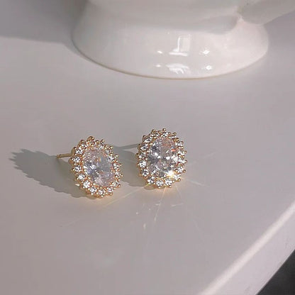 🌸French Style Zircon Sparkling Earrings