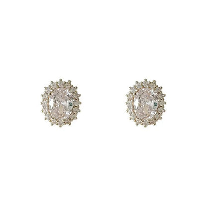 🌸French Style Zircon Sparkling Earrings