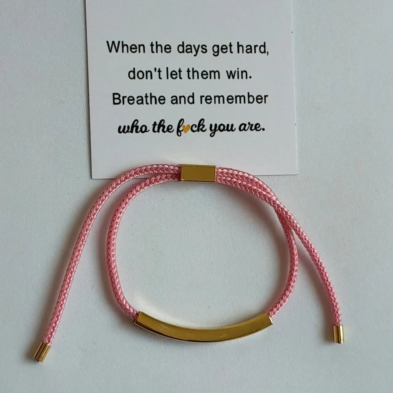 FOR LOVE - DON'T LET THE HARD DAYS WIN BRACELET