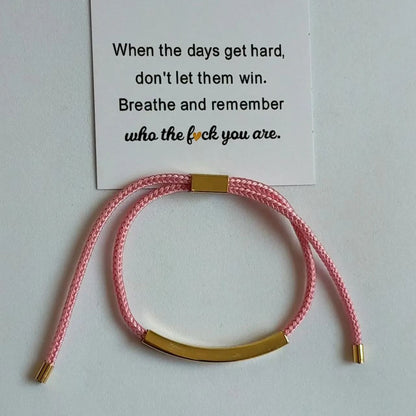 FOR LOVE - DON'T LET THE HARD DAYS WIN BRACELET