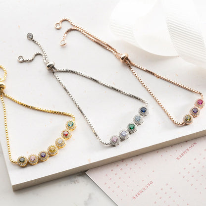 FOR LOVE -  FAMILY CUSTOM BIRTHSTONE  BRACELET