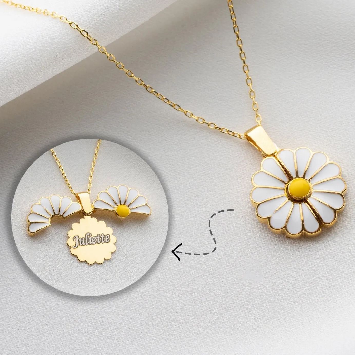 Hot Sale🎁Openable Daisy Necklace