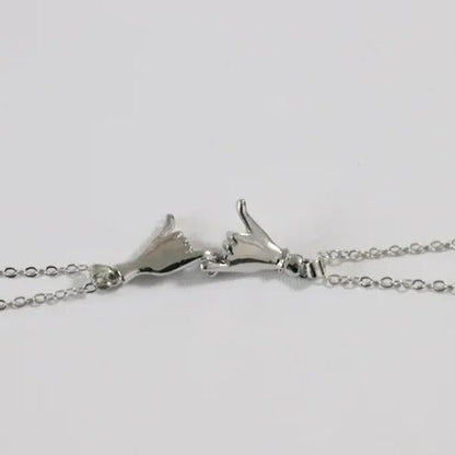 FOR FRIEND -YOU ARE MY FAVORITE BITCHES HOLDING HANDS NECKLACES
