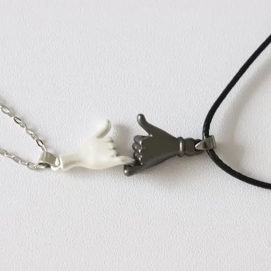 FOR FRIEND -YOU ARE MY FAVORITE BITCHES HOLDING HANDS NECKLACES