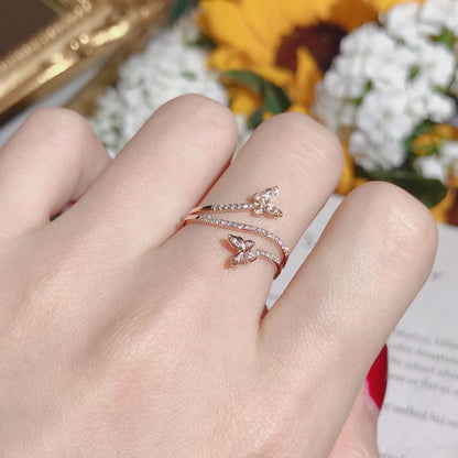 For Love - S925 Sterling Silver Butterfly Ring