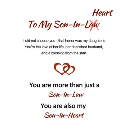 For Son-in-Law - You Are Also My Son-in-Heart Leather Bracelet