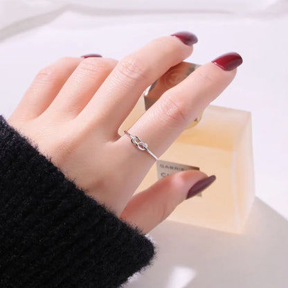 Mother & Daughter Always Connected Infinity Knot Ring