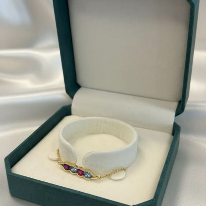 For Friend- We're Peas in a pod Birthstone Bracelet