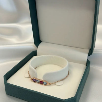 For Friend- We're Peas in a pod Birthstone Bracelet