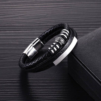 For Son-in-Law - You Are Also My Son-in-Heart Leather Bracelet