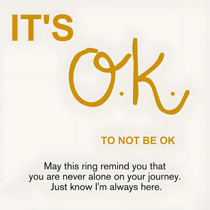 For Love -It's Ok To Not Be Ok HUG RING