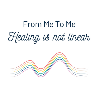 Healing Is Not Linear Minimalist Wave Bracelet