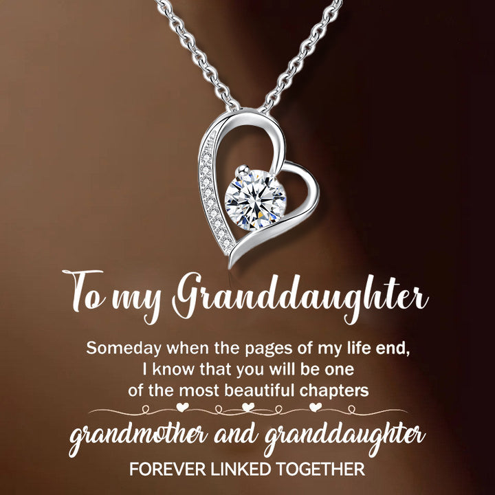 For My Granddaughter -You Are Always In My Heart Necklace