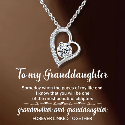 For My Granddaughter -You Are Always In My Heart Necklace