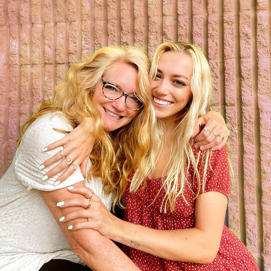 The Purest Love for Mother & Daughter Matching Oval Cut Opal Ring